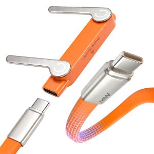 Fast-Charging Cable with Detachable Stand | USB-C & Lightning